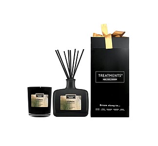 Dárková sada TREATMENTS® obsahující svíčku a difuzér 200 ml - Giftbox Home (DeLuxe) - Samoa