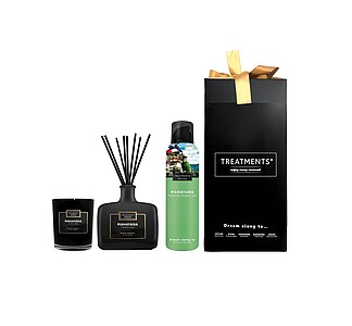 Dárková sada TREATMENTS® obsahující svíčku, difuzér 200 ml a sprchovou pěnu 200 ml - Giftbox Home & Body - Mahayana