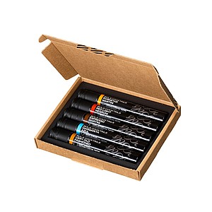 Degustační sada 5 koktejlů ve 100 ml zkumavkách z recyklovaného plastu (Pornstar Martini, Espresso Martini, Margarita Azul, Red Light Negroni a Very Old Fashioned) - reklamní předměty