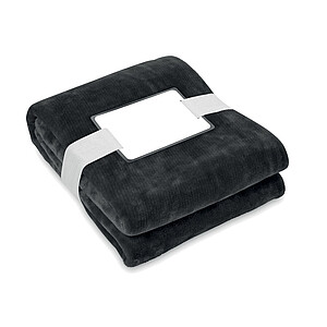 Deka 120x150cm, RPET fleece, černá