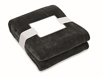 Deka 120x150cm, RPET fleece, černá