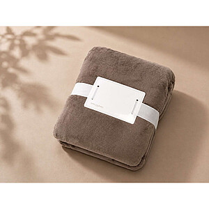 Deka OLIMA SHERPA LINED BLANKET, 130 × 180 cm, šedohnědá
