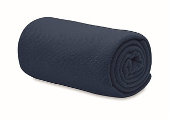 Deka RPET fleece, 120x150 cm, modrá