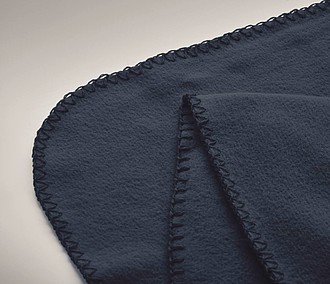 Deka RPET fleece, 120x150 cm, modrá