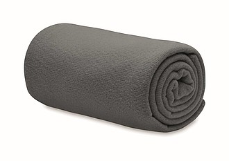 Deka RPET fleece, 120x150 cm, tmavošedá
