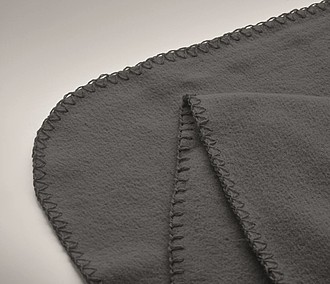 Deka RPET fleece, 120x150 cm, tmavošedá