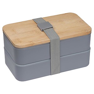Dělený obědový box, šedá