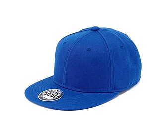 Dětská 6panelová kšiltovka s rovným kšiltem, královská modrá