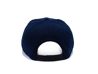 Dětská 6panelová kšiltovka s rovným kšiltem, námořní modrá