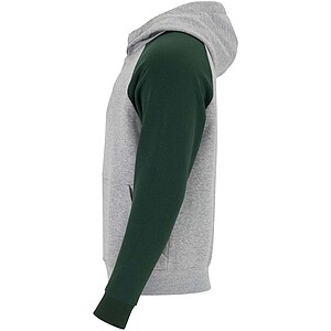 Dětská dvoubarevná mikina Roly Badet, velikost 3/4 roky, šedá/tmavě zelená