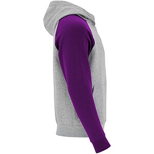 Dětská dvoubarevná mikina Roly Badet, velikost 5/6 let, šedá/fialová