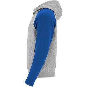 Dětská dvoubarevná mikina Roly Badet, velikost 9/10 let, šedá/královská modrá
