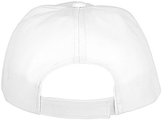 Dětská pětipanelová bavlněná kšiltovka Feniks, bílá