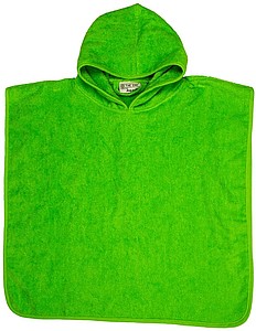 Detské osuškové pončo 450 gr/m2 zelená