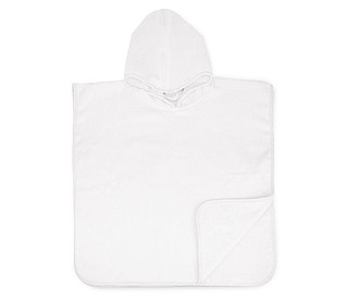 Dětské ručníkové pončo 450 gr/m2 bílá