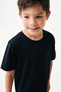 Detské tričko Iqoniq Koli, veľkosť 3/4 rokov, čierna