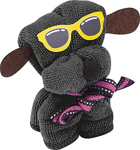 Dětský hadřík ve tvaru pejska, tmavě šedá