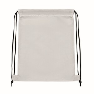 Dětský stahovací batoh z RPET, bílá