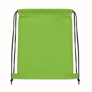 Dětský stahovací batoh z RPET, světle zelená