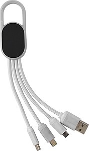 DEZIDER Nabíjecí kabel 4v1, bílý - reklamní předměty