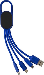 DEZIDER Nabíjecí kabel 4v1, modrý - reklamní předměty