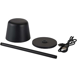 Dobíjecí stmívatelná stolní lampa se 3 režimy svícení, černá