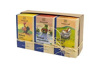 DOBRO Dárková sada tří čajů značky Sonnentor - reklamní předměty