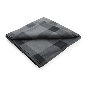 Domácí kostkovaná deka 152 x 127 cm, šedá - reklamní předměty