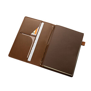 Doplnitelný zápisník Daily Notes Binder 3v1 z PU, hnědá