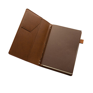 Doplnitelný zápisník Daily Notes Binder 3v1 z PU, hnědá