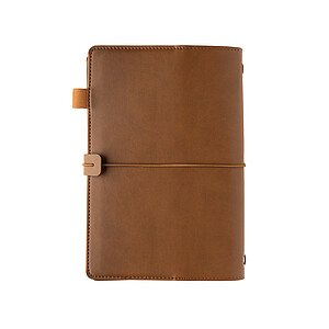 Doplnitelný zápisník Daily Notes Binder 3v1 z PU, hnědá