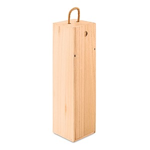 Dřevěná krabice na jednu láhev - dárkové krabičky s potiskem