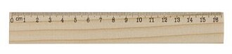 Dřevěné pravítko, 16cm