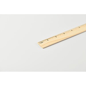 Dřevěné pravítko 20 cm, béžová