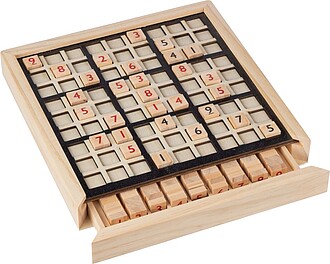 Dřevěné Sudoku, hnědá