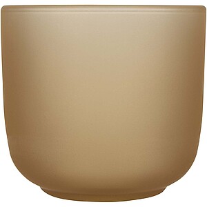 Dřevěný servírovací podnos a sada skleněných šálků, béžová