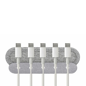 Držiak káblov Brandcharger, sivá