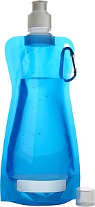 DUNCAN Rolovací plastová láhev s klipem, 420 ml, světle modrá - reklamní předměty