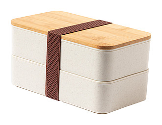 Dvojdielny lunchbox s bambusovým viečkom