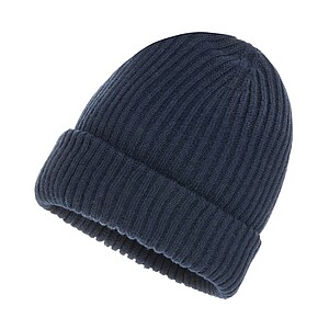 Dvojitě pletená beanie čepice Impact z Polylana® AWARE™, námořní modrá