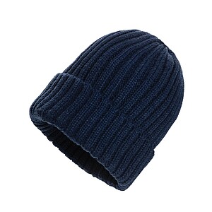 Dvojitě pletená beanie čepice Impact z Polylana® AWARE™ - ekologické reklamní předměty