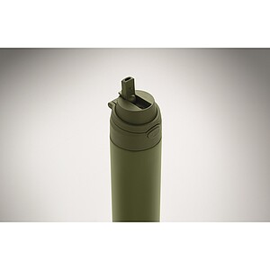 Dvojstenná fľaša 500 ml, tmavozelená