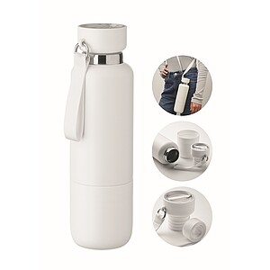 Dvojstenná fľaša 500ml, biela