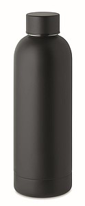 Dvojstenná fľaša na pitie, 500ml, čierna