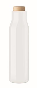 Dvojstenná fľaša z nehrdzavejúcej ocele, objem 500 ml, biela