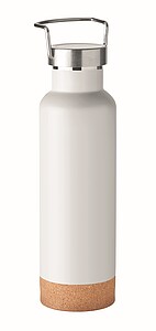 Dvojstenná vákuovo izolovaná fľaša 500 ml, biela