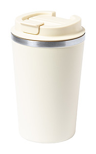 Dvojstenný nerezový termohrnček, 350 ml, béžový