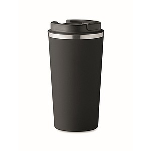 Dvojstenný nerezový termohrnček, 510 ml, čierny