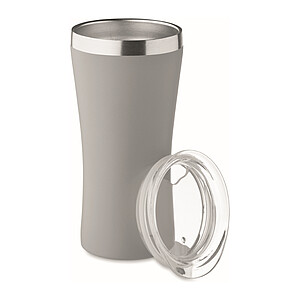Dvojstenný termohrnček 160 ml, sivá