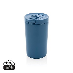 Dvojstenný termohrnček, 300 ml, modrý